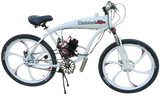 Complete 40mph 66/80cc 2-Stroke Gas Powered Bicycle Package - MotoredLife premium motorized bikes for sale near me