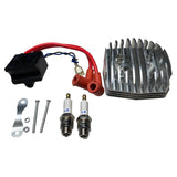 Dual Spark Plug CNC Performance Cylinder Head Kit - Fits 66cc/80cc motorized bike engines - MotoredLife